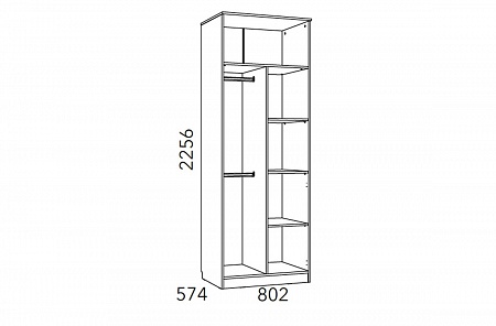 Шкаф для одежды 014.07 "Фанк"